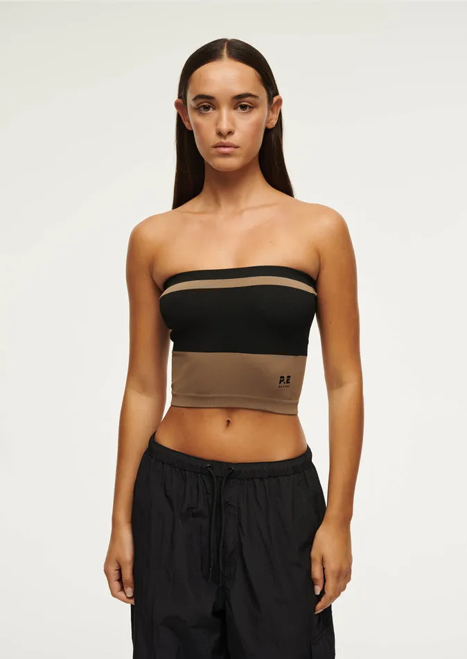 Tanks RESTORE STRAPLESS TOP IN FOSSIL 8211 PE Nation Women