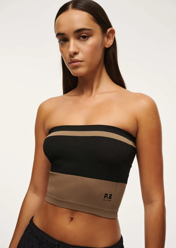 Tanks RESTORE STRAPLESS TOP IN FOSSIL 8211 PE Nation Women