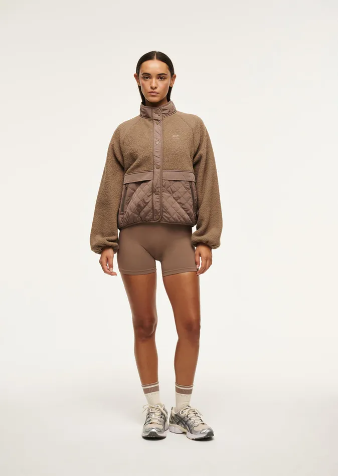 TECHNIQUE QUILT JACKET IN FOSSIL Jackets PE Nation Women