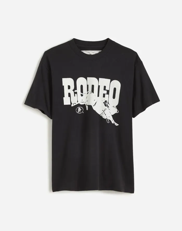 Tees Men Madewell One Of These Days Go Rodeo Graphic Tee Sun Faded Washed Black Tees Men Madewell One Of These Days Go Rodeo Graphic Tee Sun Faded Washed Black