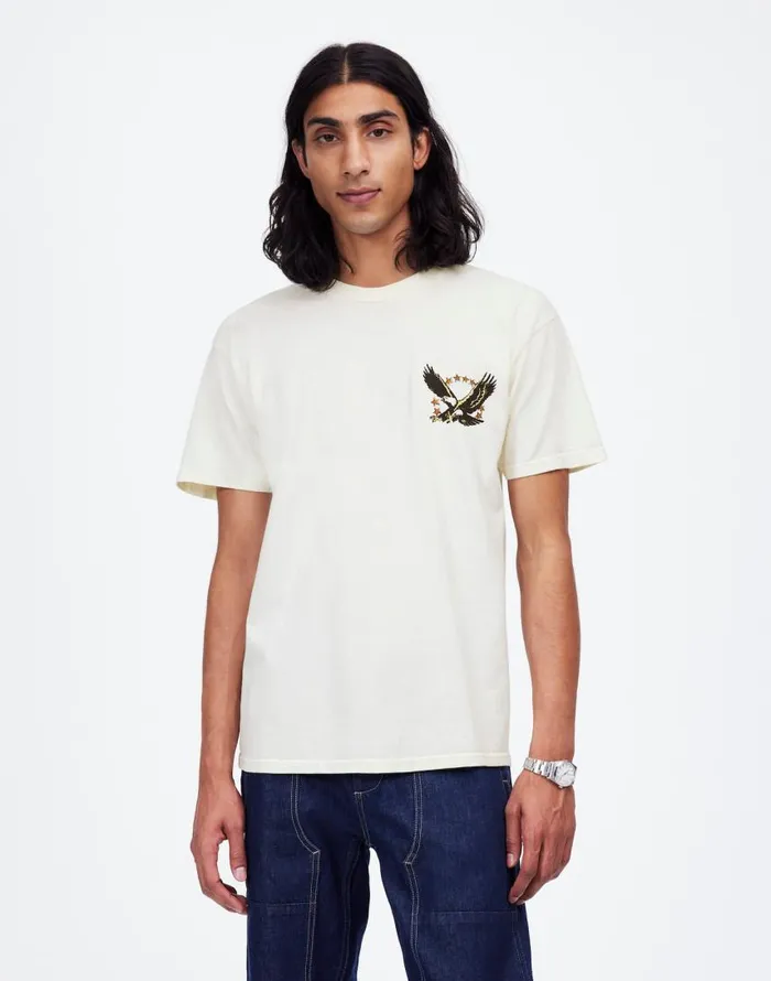 Tees Men Madewell One Of These Days Screaming Eagle Graphic Tee Bone