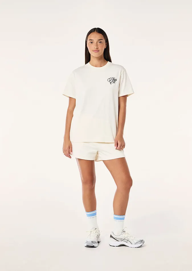 Tees PE Nation Women WARM UP SHORT SLEEVE TEE IN WHISPER WHITE