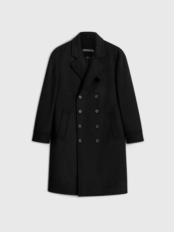 TERRY COAT Black Men John Varvatos Coats And Jackets