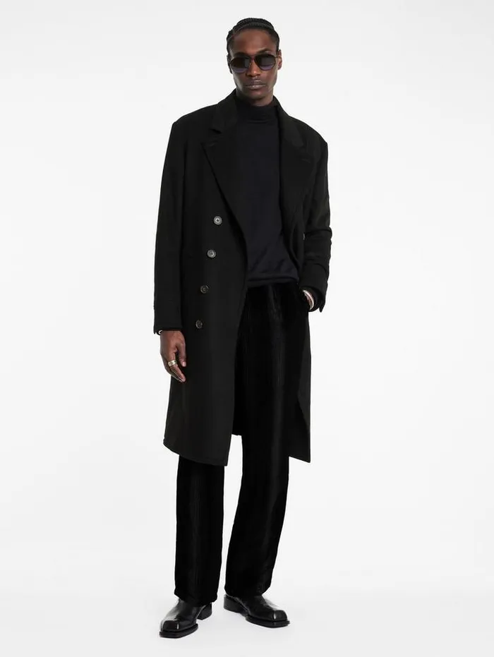 TERRY COAT Black Men John Varvatos Coats And Jackets
