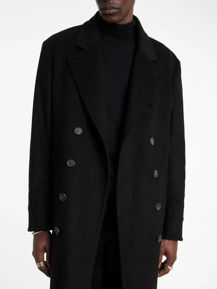 TERRY COAT Black Men John Varvatos Coats And Jackets