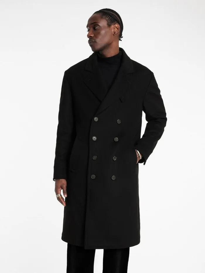 TERRY COAT Black Men John Varvatos Coats And Jackets