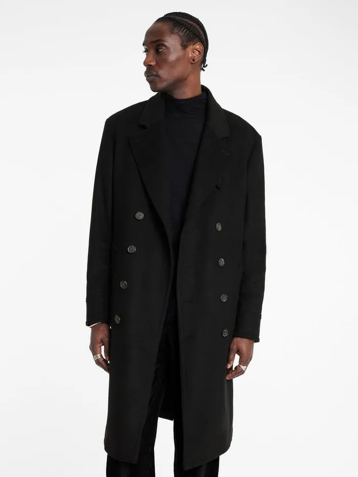 TERRY COAT Black Men John Varvatos Coats And Jackets