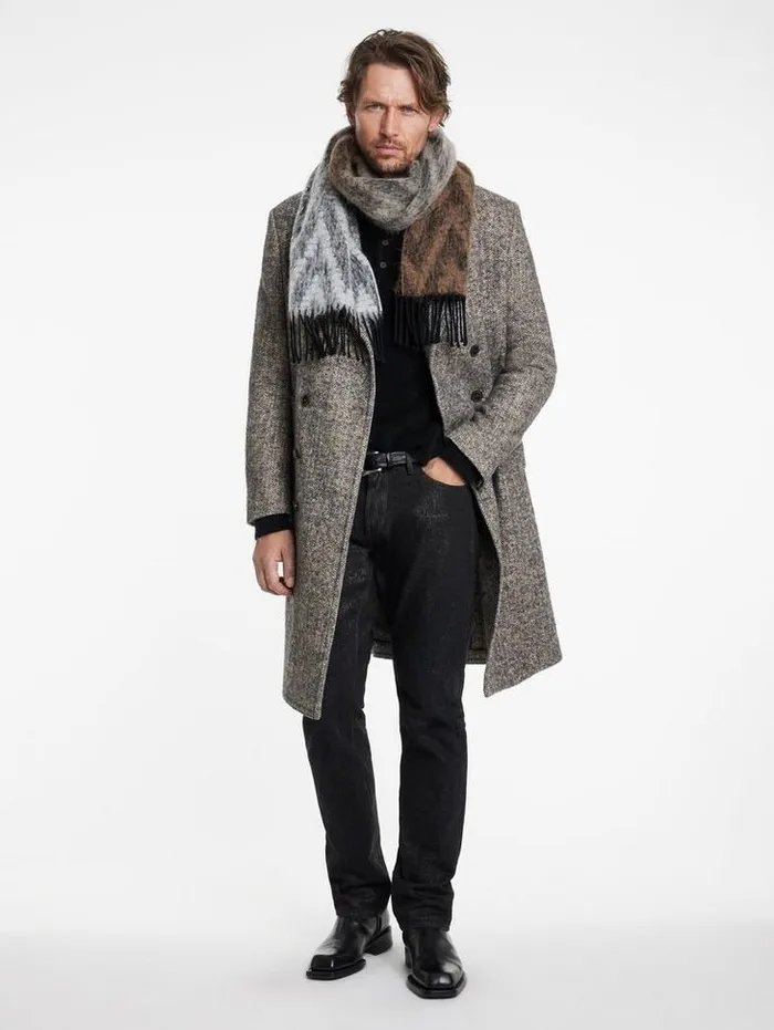TERRY COAT Powder Blue Men John Varvatos Coats And Jackets