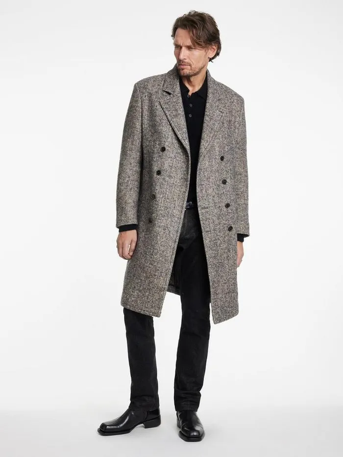 TERRY COAT Powder Blue Men John Varvatos Coats And Jackets