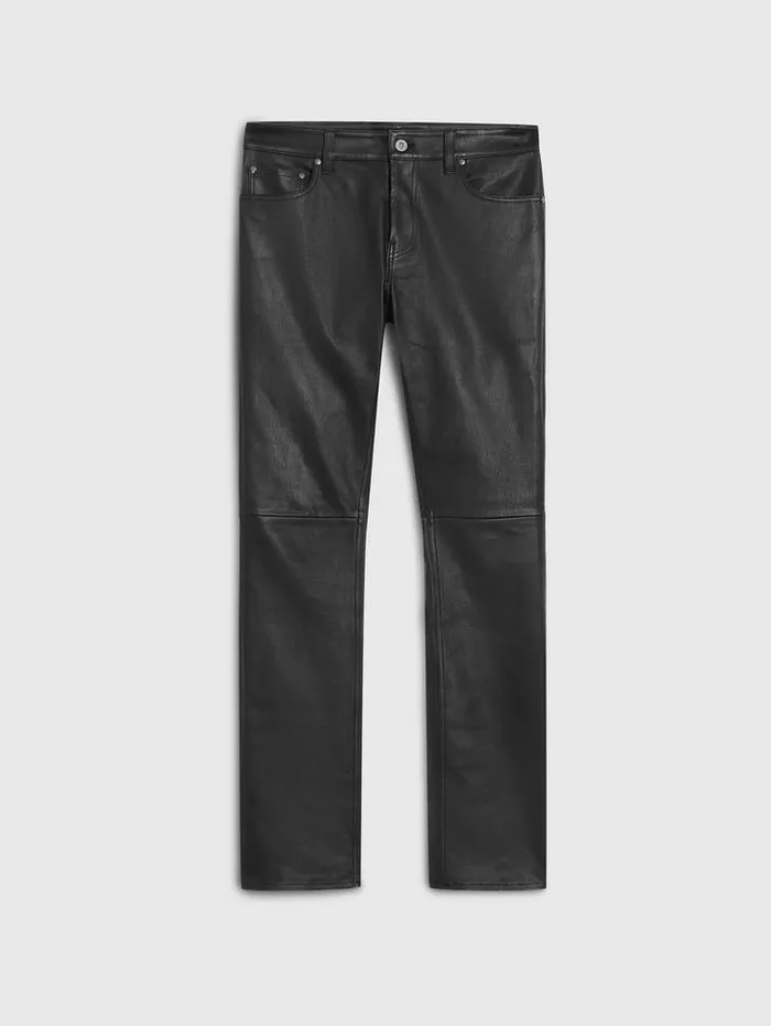 THE ROCKER LEATHER PANTS Black Men John Varvatos Pants