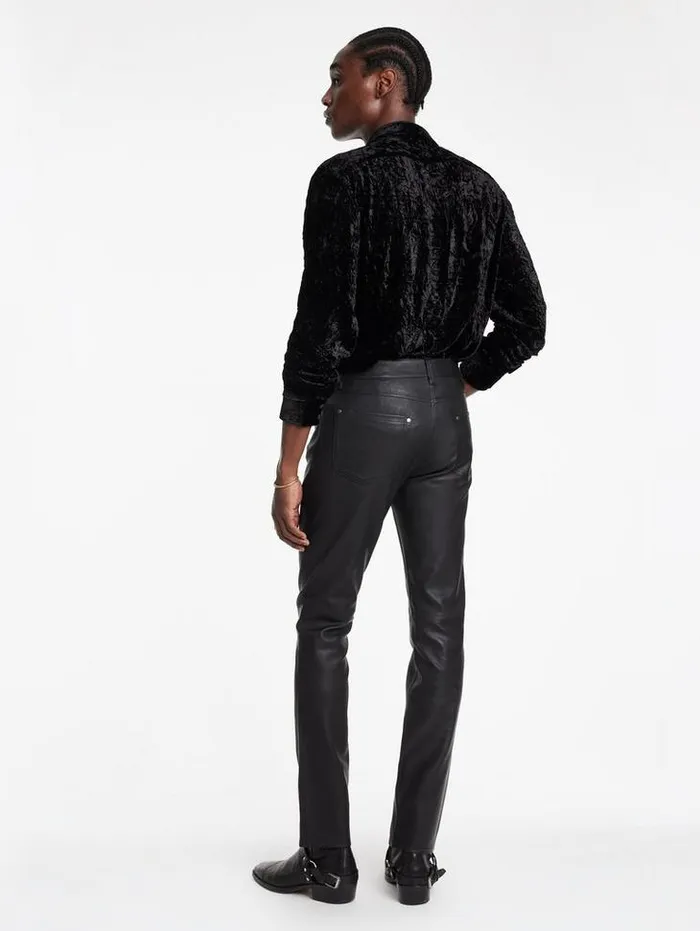 THE ROCKER LEATHER PANTS Black Men John Varvatos Pants