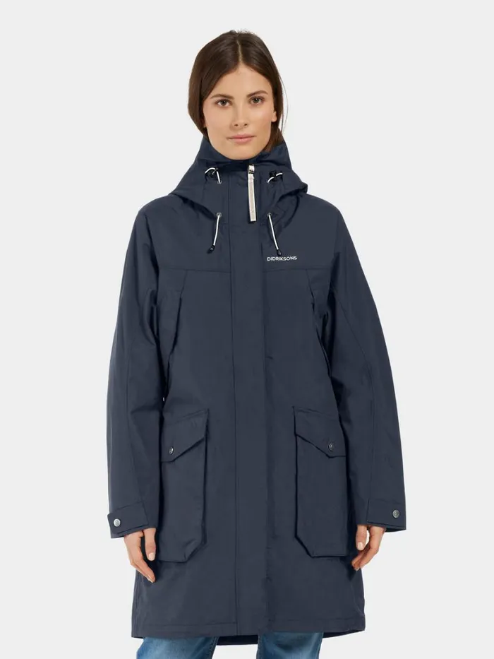 Thelma Parka Dark Night Blue Women Didriksons Parkas