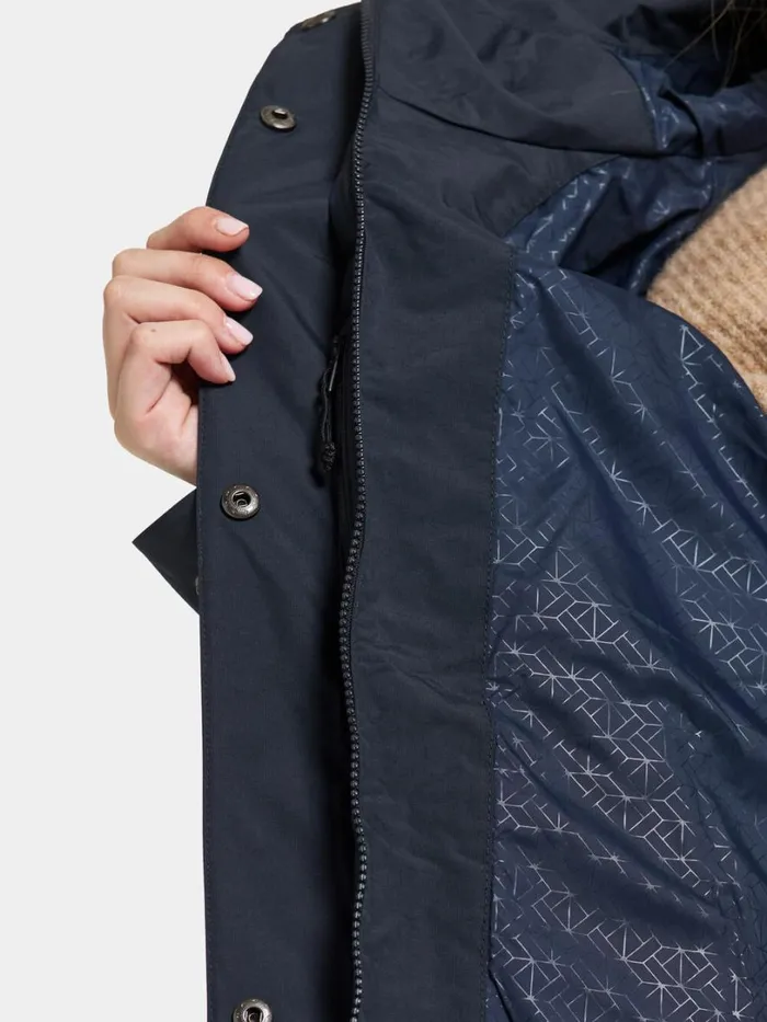 Thelma Parka Dark Night Blue Women Didriksons Parkas