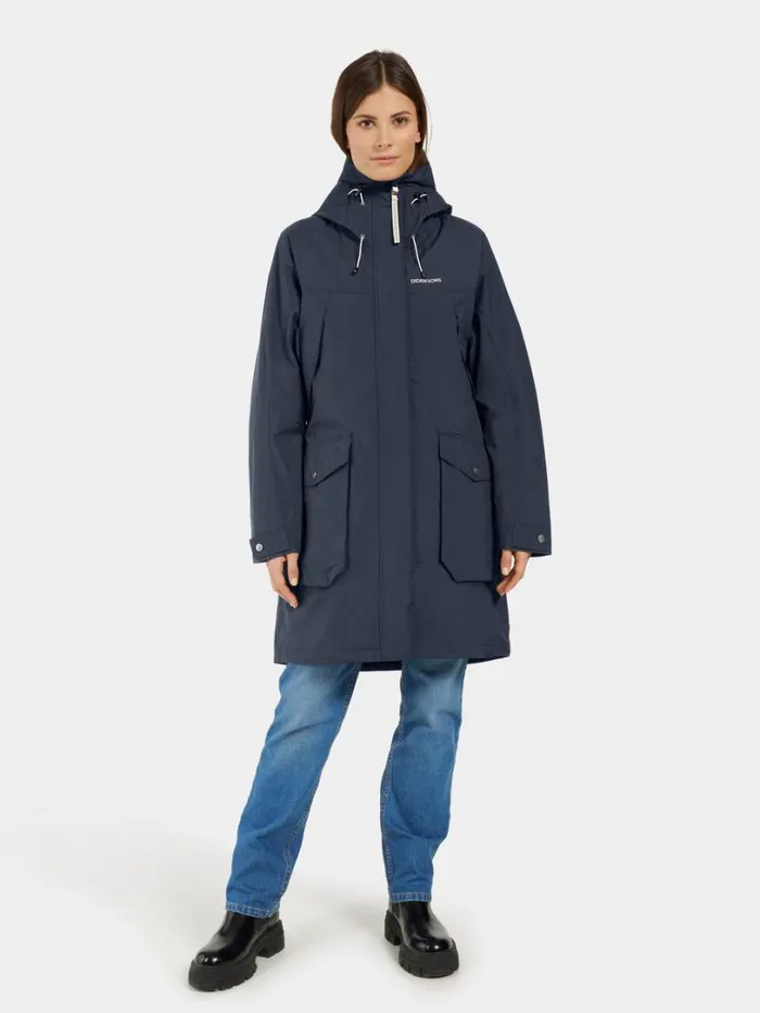 Thelma Parka Dark Night Blue Women Didriksons Parkas