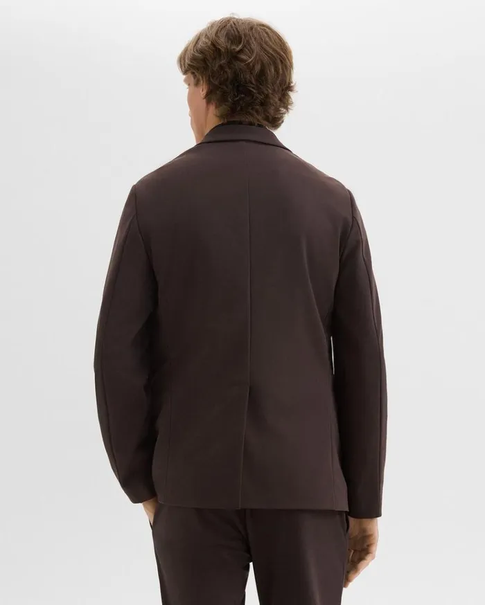 Theory Clinton Blazer In Precision Ponte Hickory Men Blazers Jackets