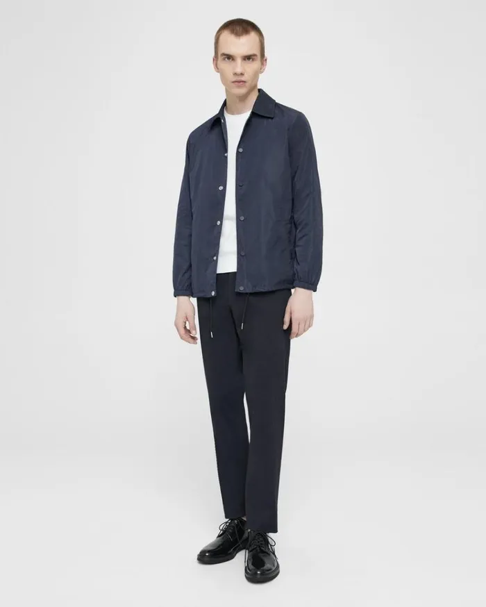 Theory Coach039s Jacket In Nylon Baltic Men Blazers Jackets Theory Coach039s Jacket In Nylon Baltic Men Blazers Jackets