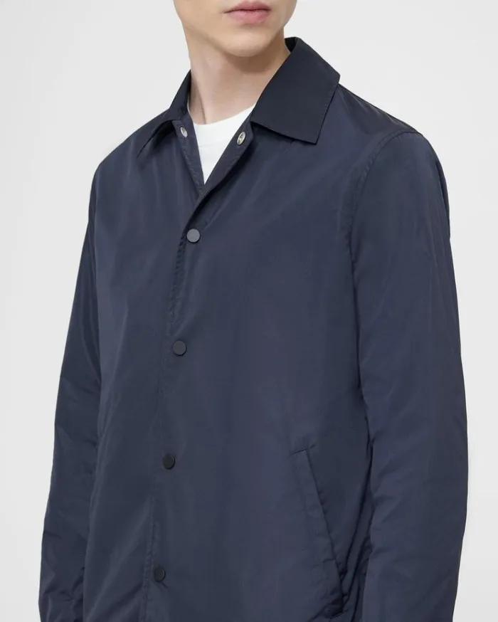 Theory Coach039s Jacket In Nylon Baltic Men Blazers Jackets Theory Coach039s Jacket In Nylon Baltic Men Blazers Jackets