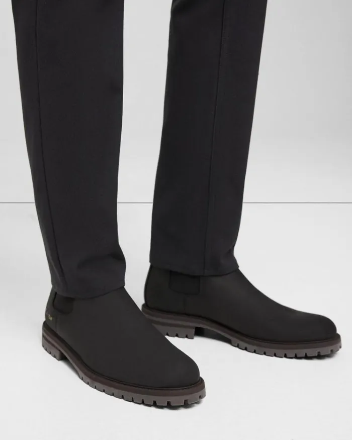Theory Common Projects Mens Winter Chelsea Boots Black Men Shoes