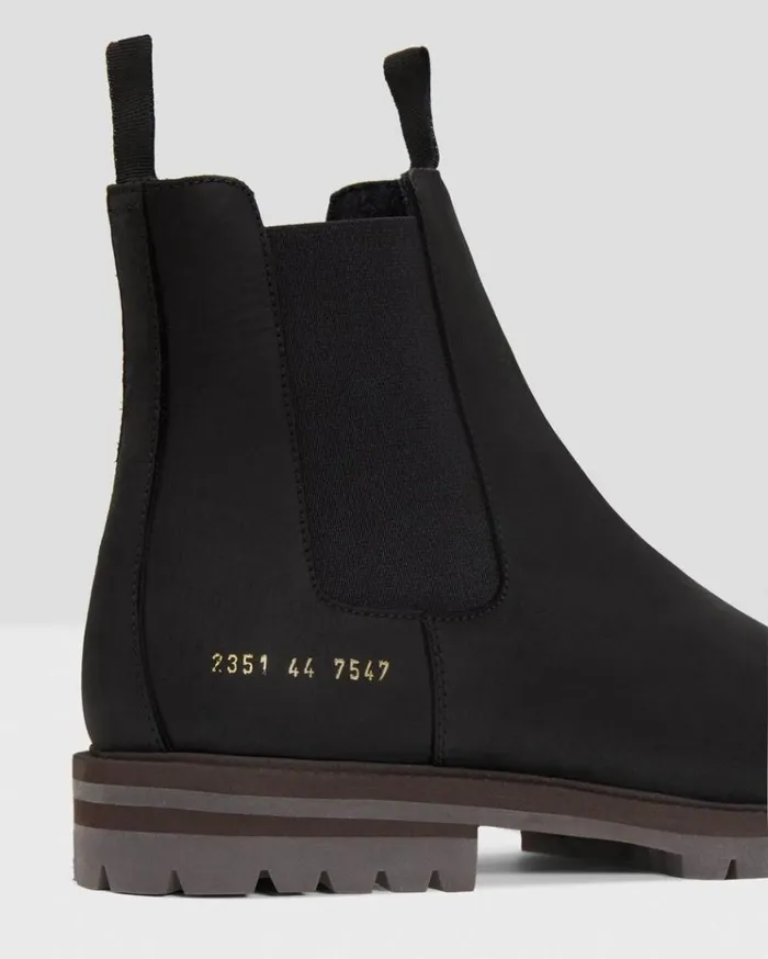 Theory Common Projects Mens Winter Chelsea Boots Black Men Shoes Theory Common Projects Mens Winter Chelsea Boots Black Men Shoes