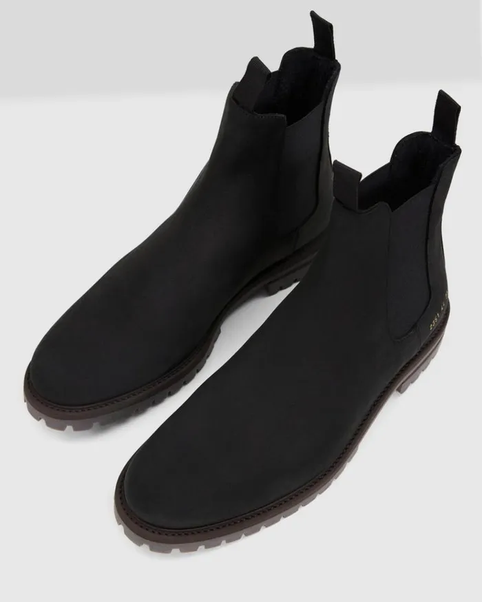 Theory Common Projects Mens Winter Chelsea Boots Black Men Shoes Theory Common Projects Mens Winter Chelsea Boots Black Men Shoes