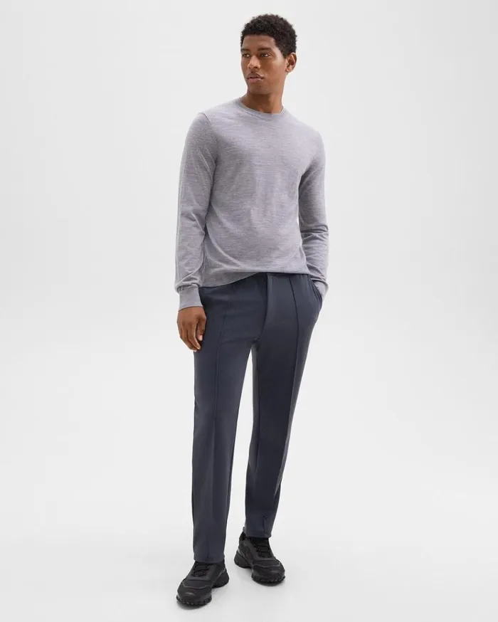 Theory Curtis Drawstring Pant In Precision Ponte Basalt Men Suits Theory Curtis Drawstring Pant In Precision Ponte Basalt Men Suits