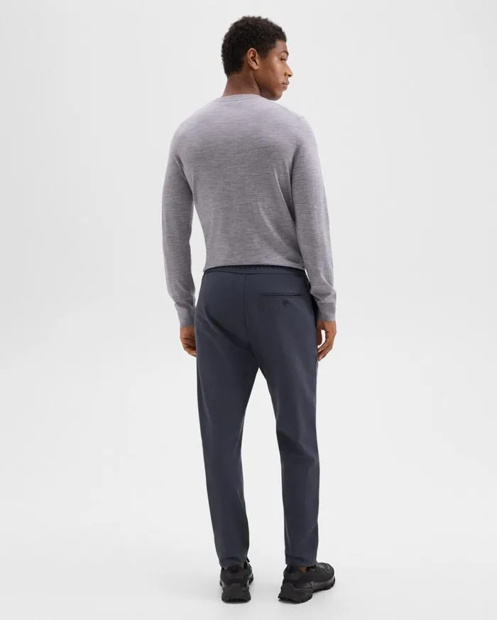 Theory Curtis Drawstring Pant In Precision Ponte Basalt Men Suits Theory Curtis Drawstring Pant In Precision Ponte Basalt Men Suits