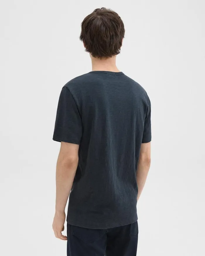 Theory Essential Tee In Cosmos Slub Cotton Eclipse Men TShirts Polos Theory Essential Tee In Cosmos Slub Cotton Eclipse Men TShirts Polos