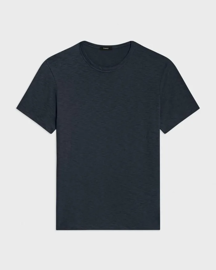 Theory Essential Tee In Cosmos Slub Cotton Eclipse Men TShirts Polos Theory Essential Tee In Cosmos Slub Cotton Eclipse Men TShirts Polos