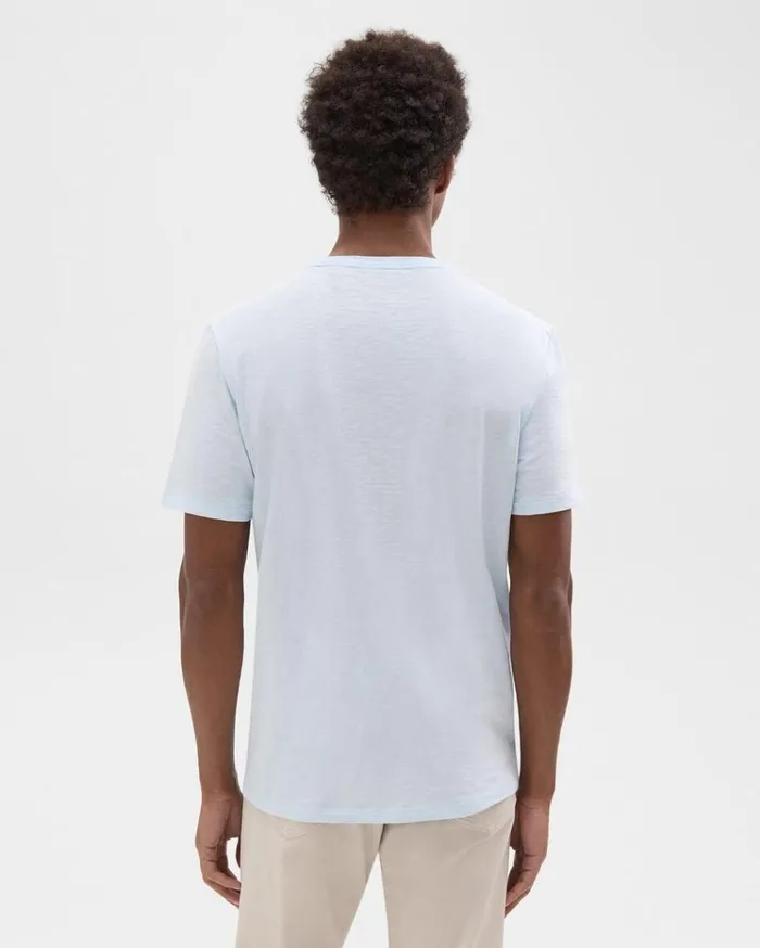 Theory Essential Tee In Cosmos Slub Cotton Skylight Men TShirts Polos Theory Essential Tee In Cosmos Slub Cotton Skylight Men TShirts Polos