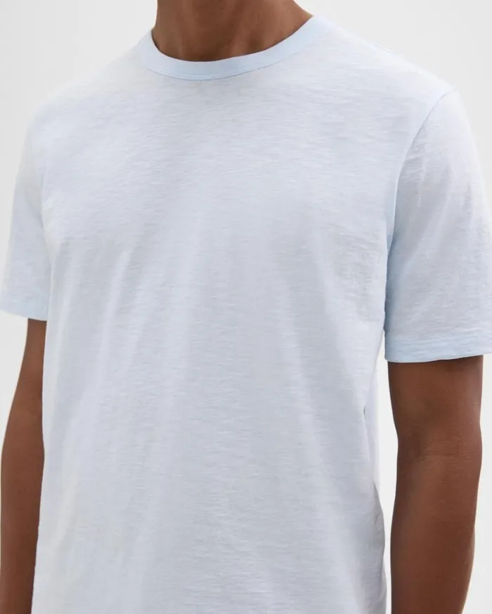 Theory Essential Tee In Cosmos Slub Cotton Skylight Men TShirts Polos Theory Essential Tee In Cosmos Slub Cotton Skylight Men TShirts Polos