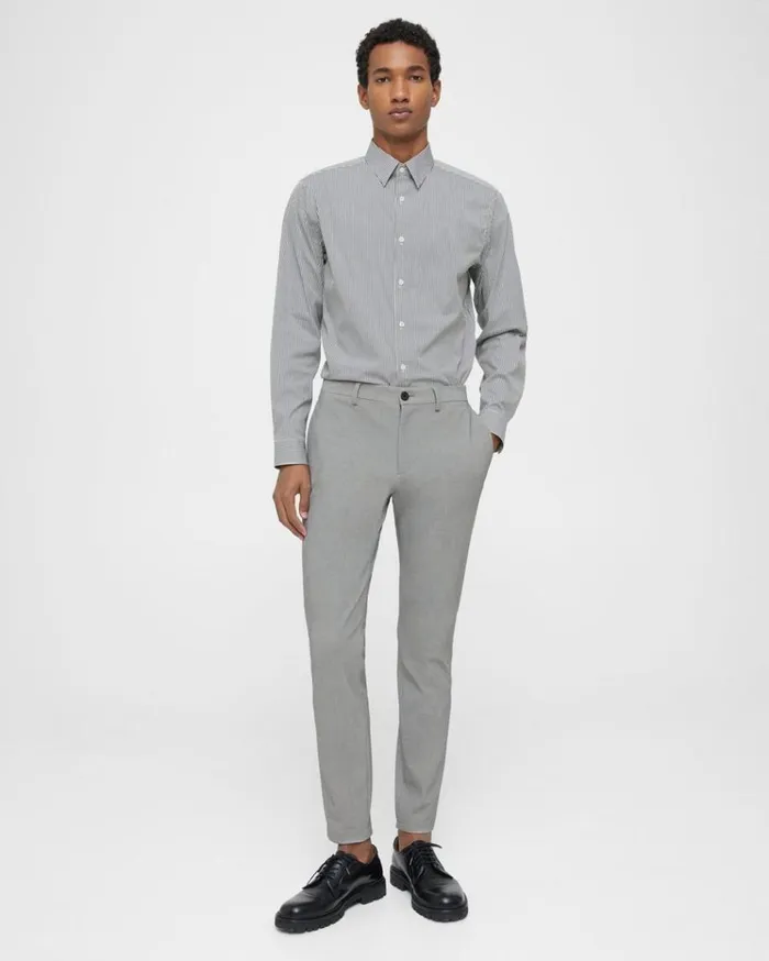 Theory Irving Shirt In Cotton Blend Whitepestle Men Shirts Theory Irving Shirt In Cotton Blend Whitepestle Men Shirts