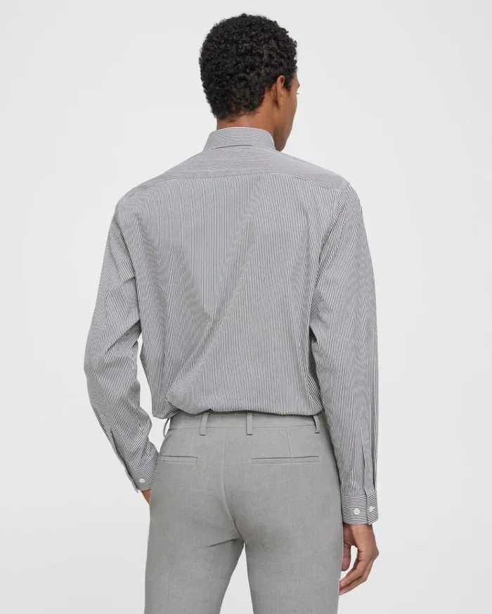 Theory Irving Shirt In Cotton Blend Whitepestle Men Shirts Theory Irving Shirt In Cotton Blend Whitepestle Men Shirts