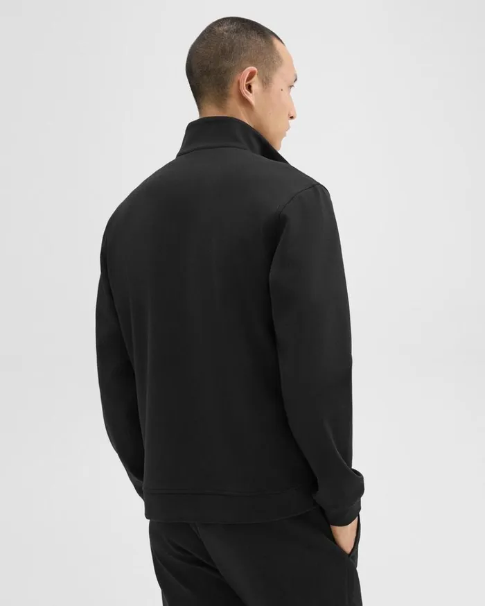 Theory QuarterZip Sweatshirt In Scuba Black Men Sweatshirts Hoodies Theory QuarterZip Sweatshirt In Scuba Black Men Sweatshirts Hoodies