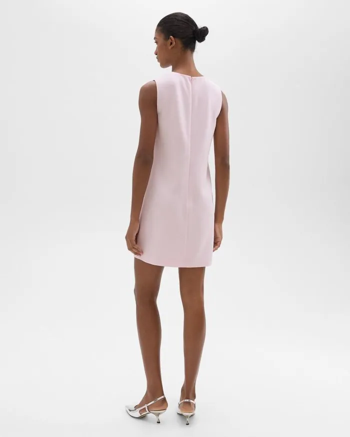 Theory Shift Dress In Admiral Crepe Bloom Women Dresses