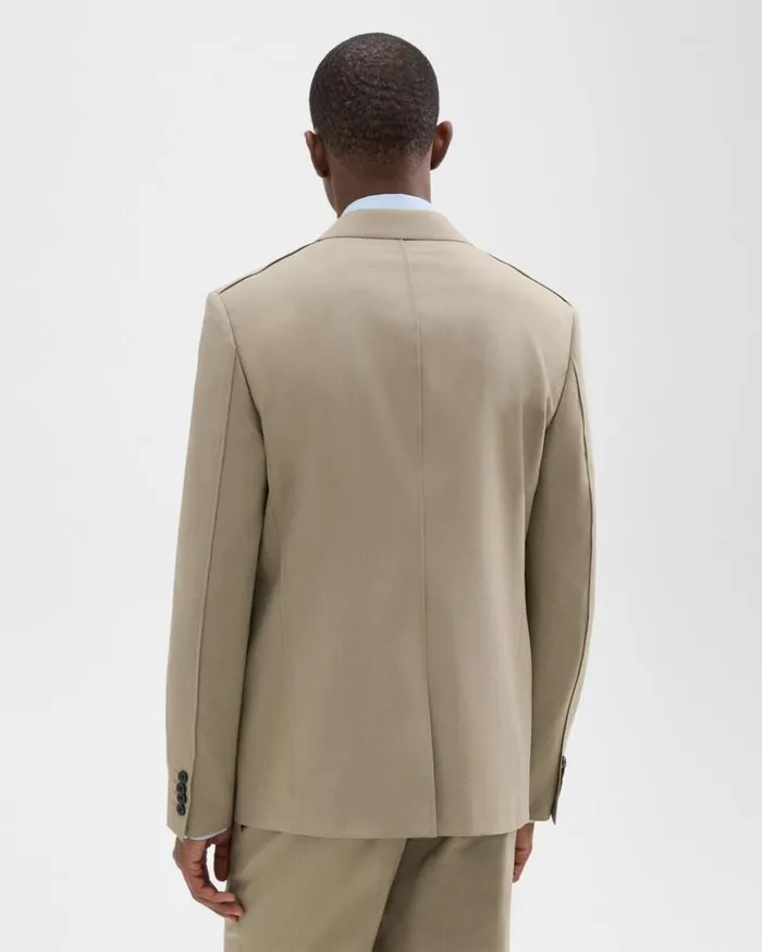 Theory Virgin Wool TwoButton Blazer Light Quarry Men Blazers Jackets