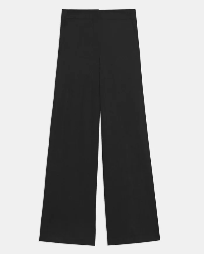 Theory WideLeg Pant In Precision Ponte Black Women Pants Theory WideLeg Pant In Precision Ponte Black Women Pants