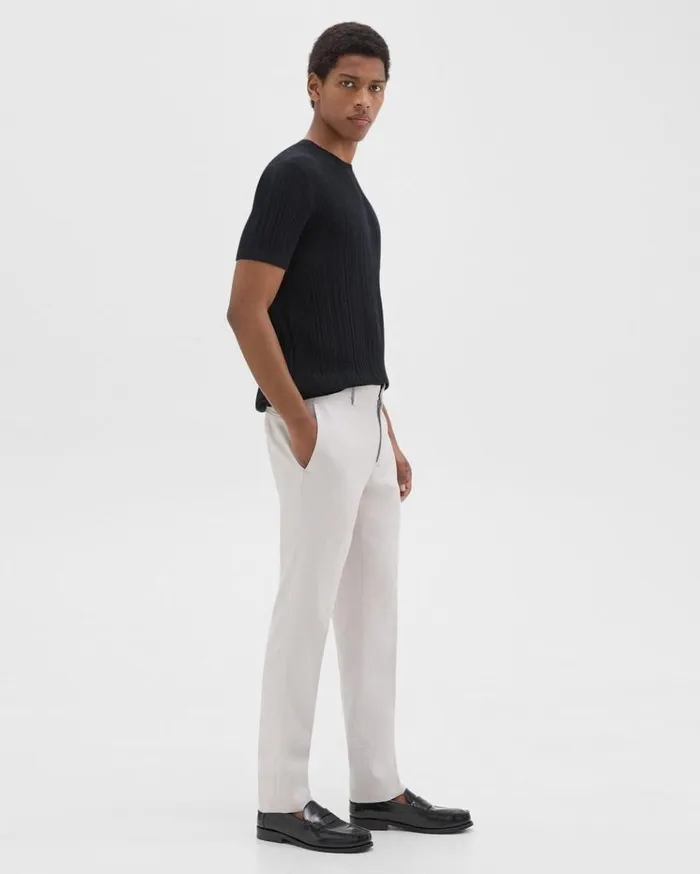 Theory Zaine Pant In LinenViscose Limestone Men Suits Theory Zaine Pant In LinenViscose Limestone Men Suits