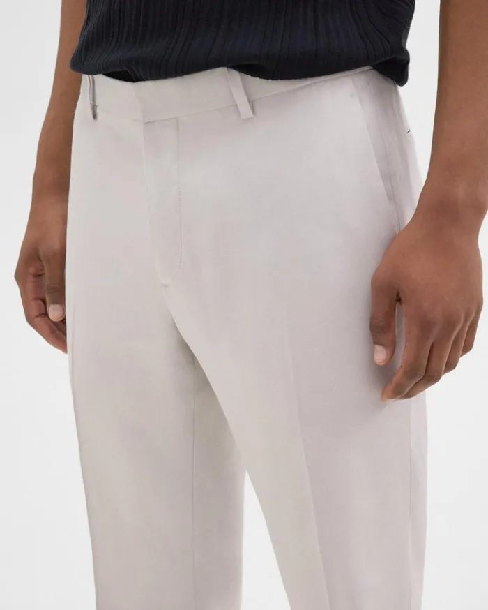 Theory Zaine Pant In LinenViscose Limestone Men Suits Theory Zaine Pant In LinenViscose Limestone Men Suits