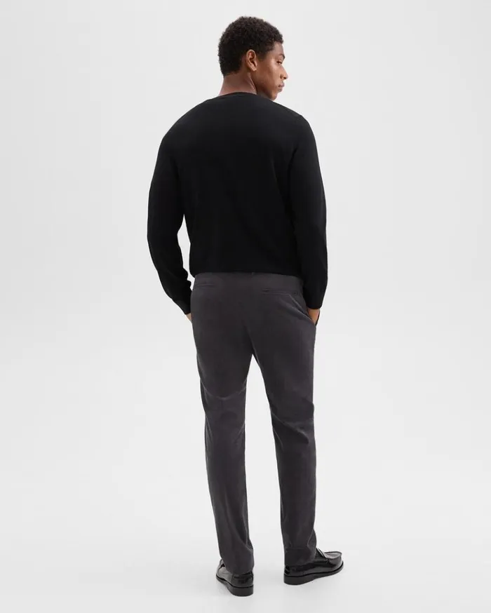 Theory Zaine Pant In Stretch Corduroy Dark Grey Men Suits