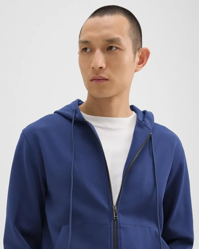 Theory ZipUp Hoodie In Scuba Deep Atlantic Men Sweatshirts Hoodies Theory ZipUp Hoodie In Scuba Deep Atlantic Men Sweatshirts Hoodies