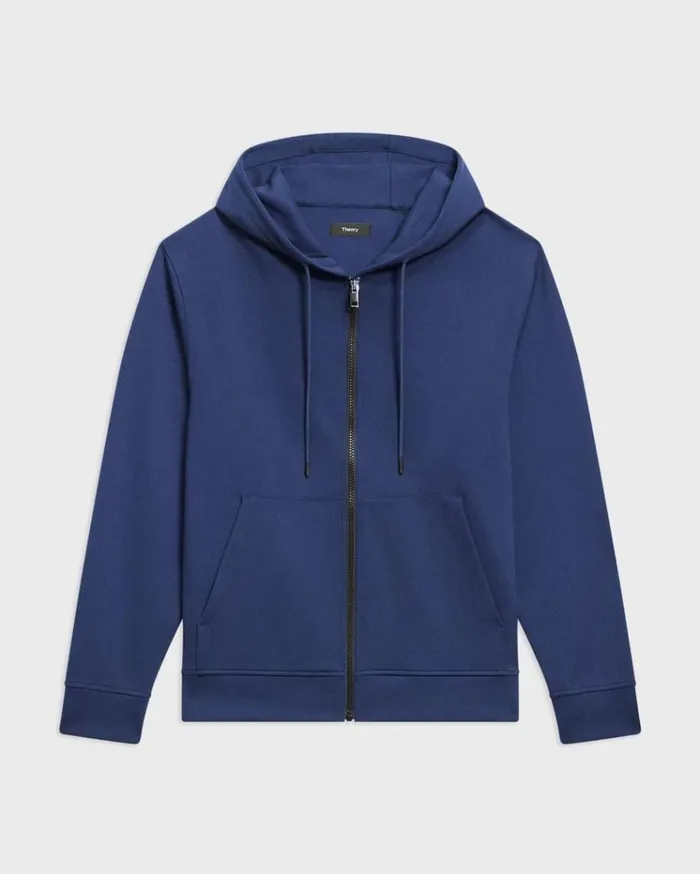 Theory ZipUp Hoodie In Scuba Deep Atlantic Men Sweatshirts Hoodies Theory ZipUp Hoodie In Scuba Deep Atlantic Men Sweatshirts Hoodies
