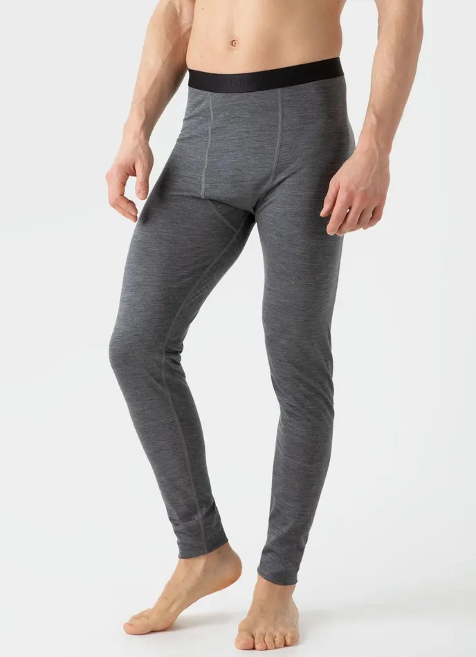 Thermal Merino Long Johns Mid Grey Melange Men SUNSPEL Activewear