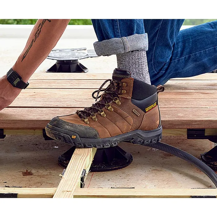 Threshold Waterproof Steel Toe Work Boot Black Men Cat Footwear Steel Toe