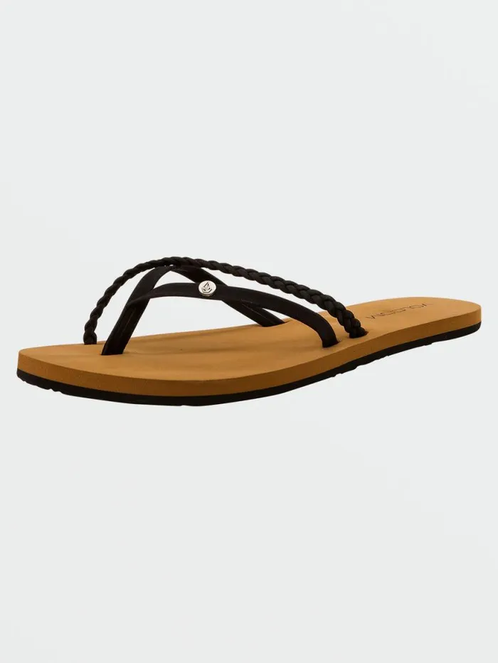 Thrills II Sandals 8211 Black Womens Volcom Sandals