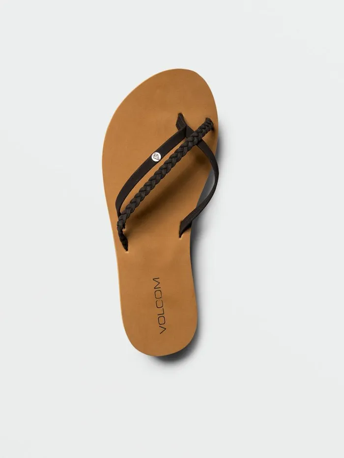 Thrills II Sandals 8211 Black Womens Volcom Sandals
