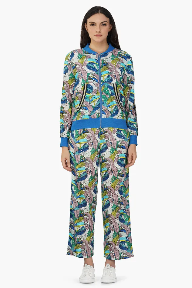 Tiffany Printed Bomber Jacket Women Jackets America and Beyond