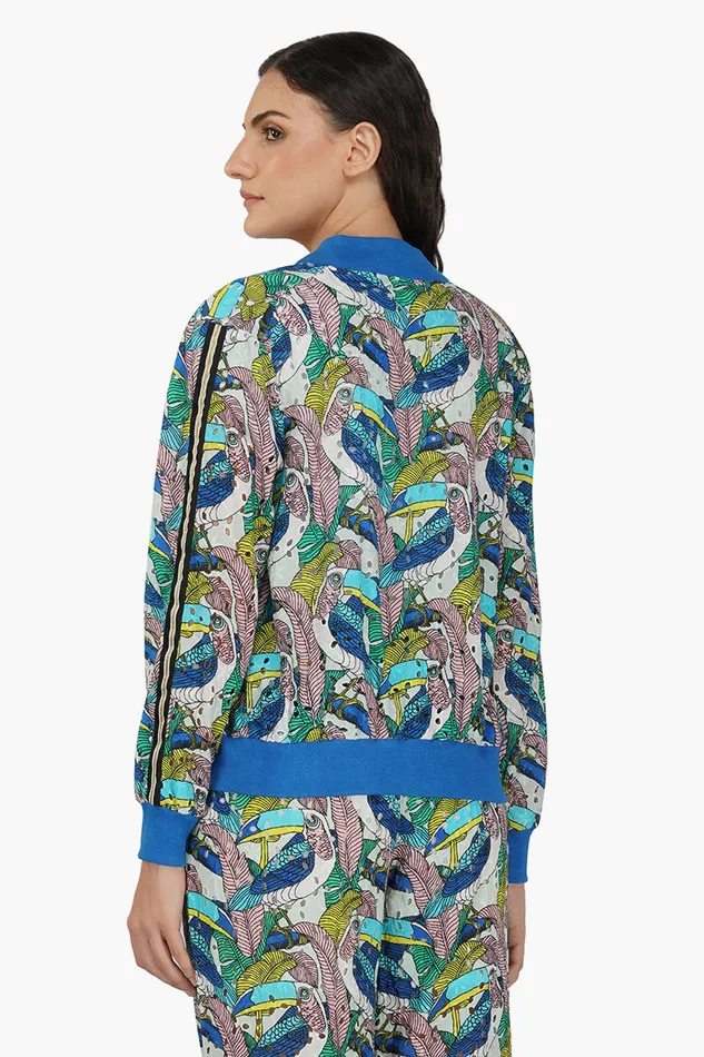 Tiffany Printed Bomber Jacket Women Jackets America and Beyond