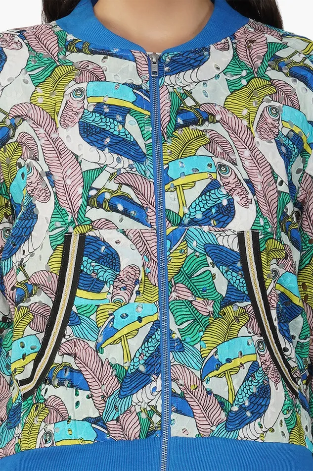 Tiffany Printed Bomber Jacket Women Jackets America and Beyond