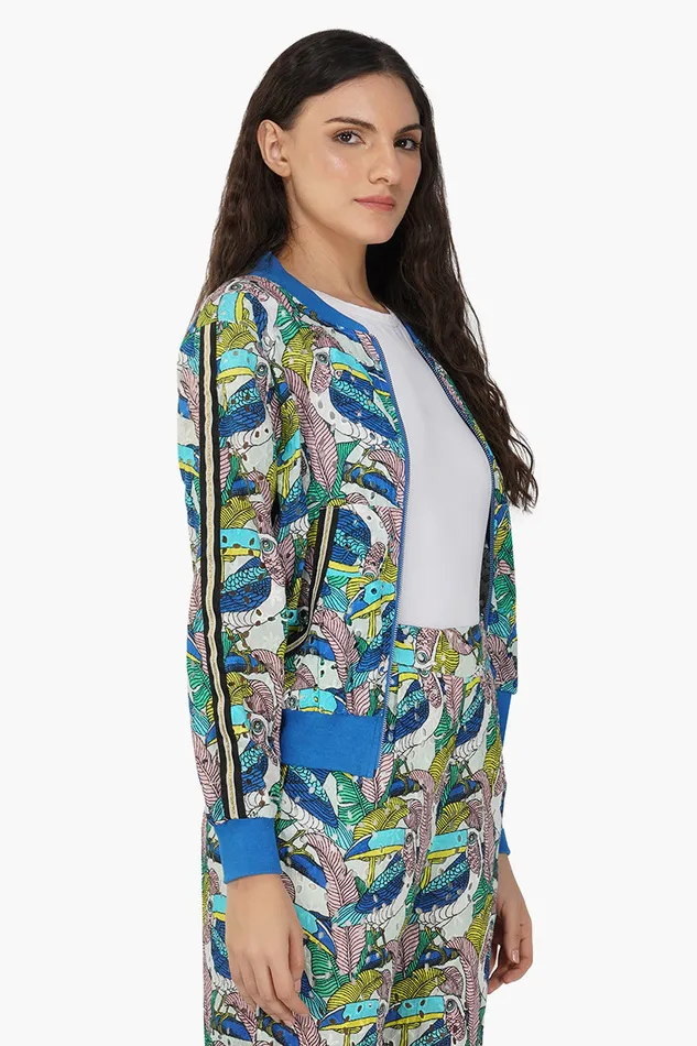 Tiffany Printed Bomber Jacket Women Jackets America and Beyond
