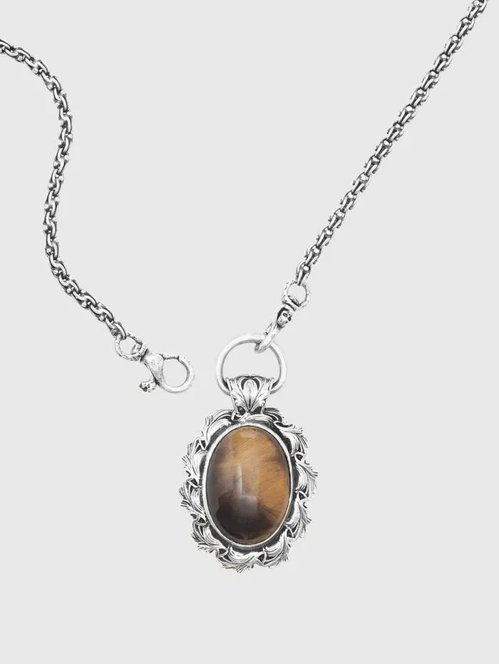 TIGERS EYE PENDANT NECKLACE No Color Men John Varvatos Jewelry